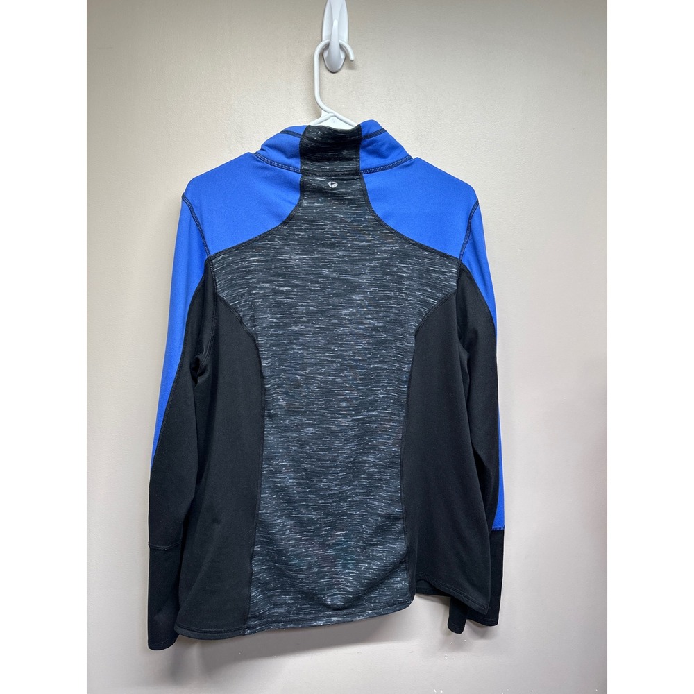 ACTIVE LIFE by REFLEX Women's Blue Black Heathered 1/4 Zip Pullover Top‎ XXL - Picture 6 of 6